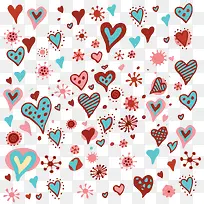 爱心底纹背景-空若网 爱心底纹背景-空若网