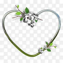 绿色简约爱心-空若网 绿色简约爱心-空若网