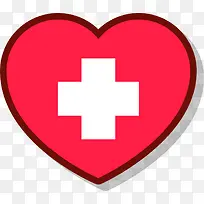 医疗十字红色爱心-空若网 医疗十字红色爱心-空若网