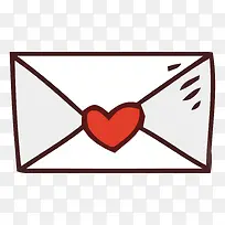 矢量爱心信封素材-空若网 矢量爱心信封素材-空若网
