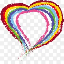 矢量彩色爱心-空若网 矢量彩色爱心-空若网
