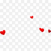 漂浮红色爱心-空若网 漂浮红色爱心-空若网