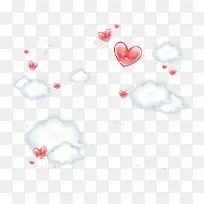 爱心和云朵-空若网 爱心和云朵-空若网