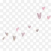 手绘爱心漂浮-空若网 手绘爱心漂浮-空若网