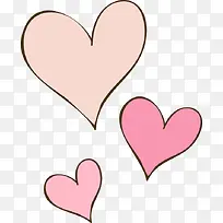 卡通手绘爱心-空若网 卡通手绘爱心-空若网