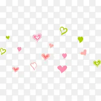 粉红色爱心装饰-空若网 粉红色爱心装饰-空若网