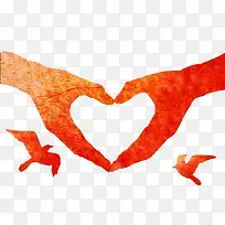 爱心手势-空若网 爱心手势-空若网