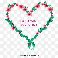 创意爱心花环-空若网 创意爱心花环-空若网