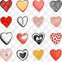 手绘爱心-空若网 手绘爱心-空若网