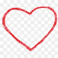 红色线条爱心卡通-空若网 红色线条爱心卡通-空若网