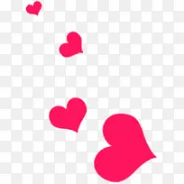 漂浮的粉色爱心-空若网 漂浮的粉色爱心-空若网