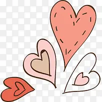 手绘卡通爱心-空若网 手绘卡通爱心-空若网