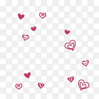 红色手绘爱心-空若网 红色手绘爱心-空若网