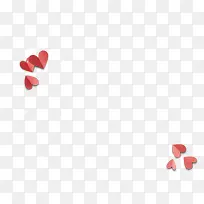 红色爱心折纸-空若网 红色爱心折纸-空若网