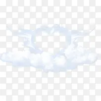 白色云朵爱心-空若网 白色云朵爱心-空若网