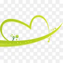 绿色条纹爱心-空若网 绿色条纹爱心-空若网
