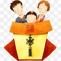 卡通可爱一家人-空若网 卡通可爱一家人-空若网