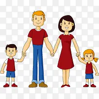 手牵手的一家人-空若网 手牵手的一家人-空若网