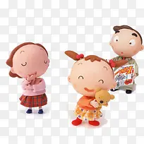 快乐一家人卡通-空若网 快乐一家人卡通-空若网