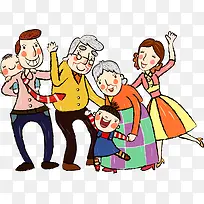 卡通一家人-空若网 卡通一家人-空若网