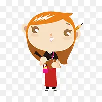 卡通漫画人物矢量图-空若网 卡通漫画人物矢量图-空若网