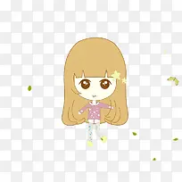 卡通小女孩-空若网 卡通小女孩-空若网