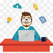 矢量手绘卡通人物-空若网 矢量手绘卡通人物-空若网