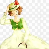 卡通人物中的插画背景-空若网 卡通人物中的插画背景-空若网