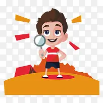 手绘卡通人物装饰素材-空若网 手绘卡通人物装饰素材-空若网