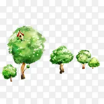 卡通人物中的插画背景-空若网 卡通人物中的插画背景-空若网