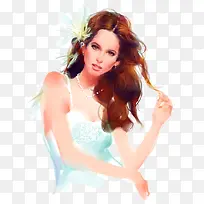 手绘美女图-空若网 手绘美女图-空若网