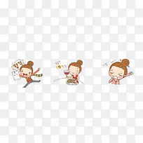 卡通手绘人物-空若网 卡通手绘人物-空若网