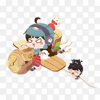 卡通手绘人物-空若网 卡通手绘人物-空若网