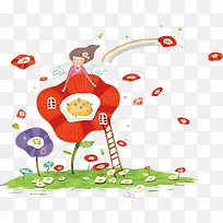 可爱卡通女孩子-空若网 可爱卡通女孩子-空若网