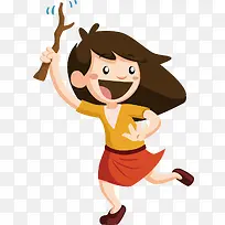 女孩矢量-空若网 女孩矢量-空若网