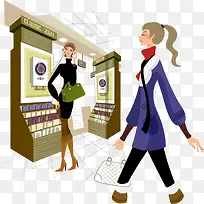 听留声机的时尚女孩子-空若网 听留声机的时尚女孩子-空若网