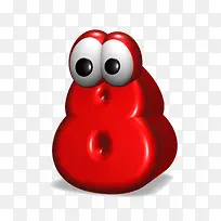 红色数字8-空若网 红色数字8-空若网