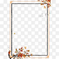 鸟边框手绘树枝-空若网 鸟边框手绘树枝-空若网