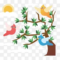 ´ºÌìÊ÷Ö¦²ÊɫСÄñ-¿ÕÈôÍø ´ºÌìÊ÷Ö¦²ÊɫСÄñ-¿ÕÈôÍø