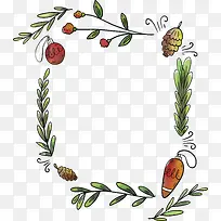 手绘树枝边框-空若网 手绘树枝边框-空若网