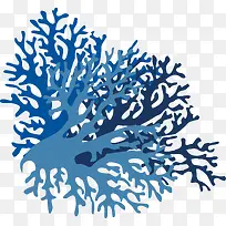 创意蓝色树枝-空若网 创意蓝色树枝-空若网