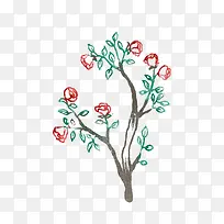 手绘树枝-空若网 手绘树枝-空若网