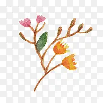 手绘花卉-空若网 手绘花卉-空若网