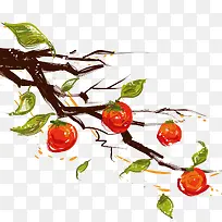 手绘水墨树枝-空若网 手绘水墨树枝-空若网