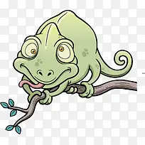 趴在树枝上的蜥蜴-空若网 趴在树枝上的蜥蜴-空若网