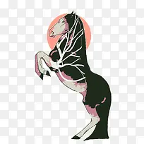 矢量手绘马-空若网 矢量手绘马-空若网