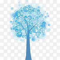 蓝色卡通树-空若网 蓝色卡通树-空若网