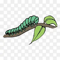 趴在树枝上的毛毛虫-空若网 趴在树枝上的毛毛虫-空若网