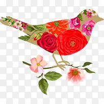 花朵小鸟-空若网 花朵小鸟-空若网