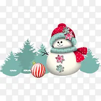 矢量卡通雪人-空若网 矢量卡通雪人-空若网